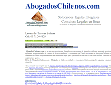 Tablet Screenshot of abogadoschilenos.com